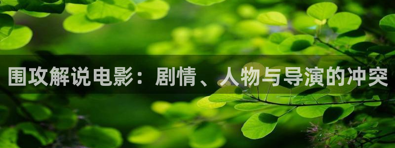 你微笑时很美西瓜影院：围攻解说电影：剧情、人物与导演的冲突